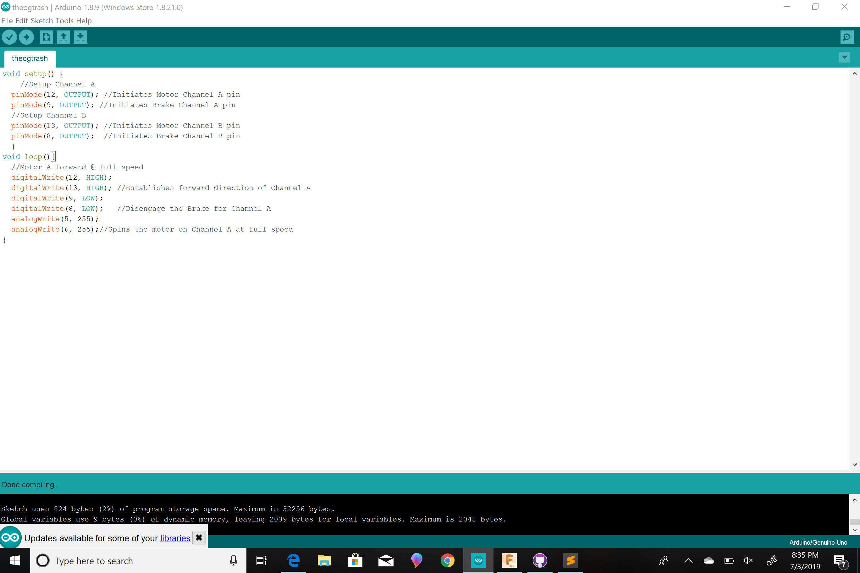 Project code